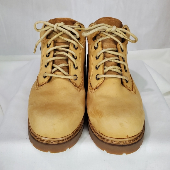 Lugz Vintage Y2K Timbs Style Construction Chukka Work Boots Grunge Logo Sz 8.5 - Picture 3 of 12